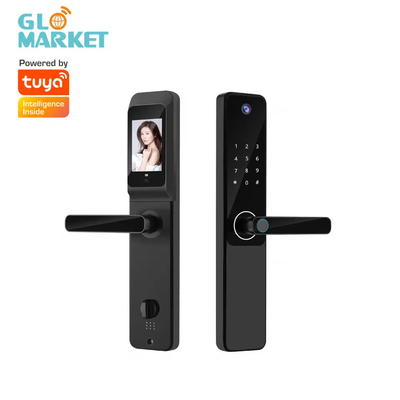 Tuya APP τηλεχειριστήριο έξυπνη κλειδαριά πόρτας εσωτερική οθόνη HD ευρυγωνική κάμερα με κουδούνι