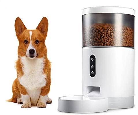4 της Alexa σκυλιών τροφίμων διανομέων αυτόματων λίτρα τροφοδοτών της Pet με τη κάμερα