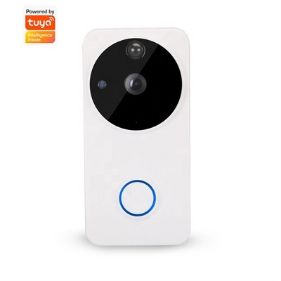 Άσπρο σύστημα ενδοσυνεννοήσεων 64GB Tuya έξυπνο τηλεοπτικό Doorbell 1920*1080P