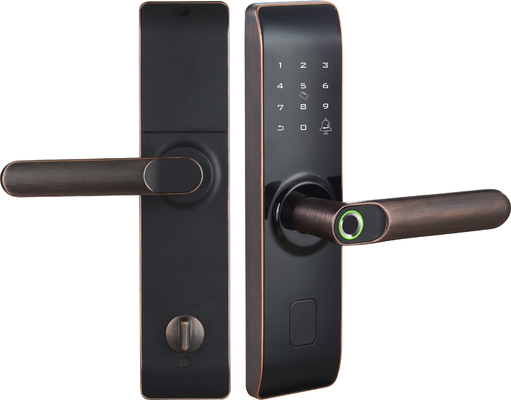 TT κραμάτων ψευδάργυρου δακτυλικών αποτυπωμάτων κλειδαριά εσωτερικό WiFi APP πορτών έξυπνο για το σπίτι διαμερισμάτων