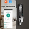 Έξυπνη Tuya Wifi κλειδαριά πόρτας 3D αναγνώριση προσώπου 4,0 ιντσών χρωματική οθόνη δακτυλικών αποτυπωμάτων Password κλειδί Unlock 4200mAH μπαταρία πόρτα