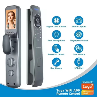 Glomarket Tuya Smart Door Lock 3d αναγνώριση προσώπου αυτόματες έξυπνες κλειδαριές με κάμερα έξυπνη βιομετρική ασφάλεια κλειδαριές πόρτας