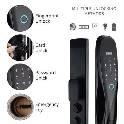 Glomarket 3D Face WIFI Smart Πλήρως αυτόματο Smart Lock Αποτυπώματα δακτύλων APP Κάρτα Κλειδί Ανοίξτε έξυπνη κλειδαριά πόρτας με κάμερα