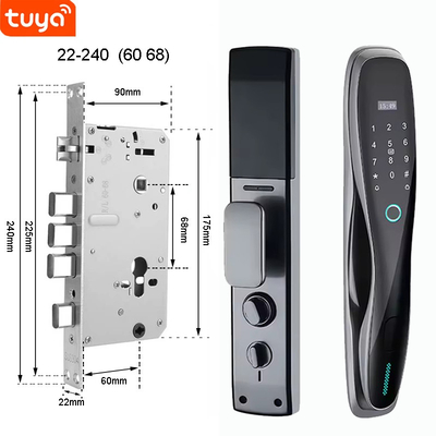 Glomarket 3D Face WIFI Smart Πλήρως αυτόματο Smart Lock Αποτυπώματα δακτύλων APP Κάρτα Κλειδί Ανοίξτε έξυπνη κλειδαριά πόρτας με κάμερα