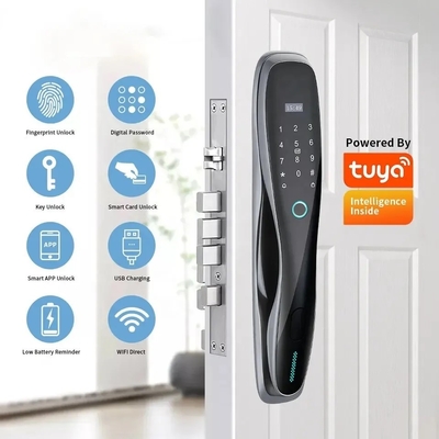 Glomarket 3D Face WIFI Smart Πλήρως αυτόματο Smart Lock Αποτυπώματα δακτύλων APP Κάρτα Κλειδί Ανοίξτε έξυπνη κλειδαριά πόρτας με κάμερα