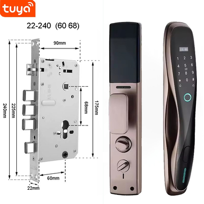 Glomarket 3D Face WIFI Smart Πλήρως αυτόματο Smart Lock Αποτυπώματα δακτύλων APP Κάρτα Κλειδί Ανοίξτε έξυπνη κλειδαριά πόρτας με κάμερα