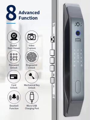 Glomarket Tuya Smart 3D Face Πλήρως αυτόματη κλειδαριά πόρτας Εφαρμογή Απομακρυσμένης Αποκλείδωσης Ακτινογραφία έξυπνη έξυπνη κλειδαριά πόρτας για έξυπνο σπίτι
