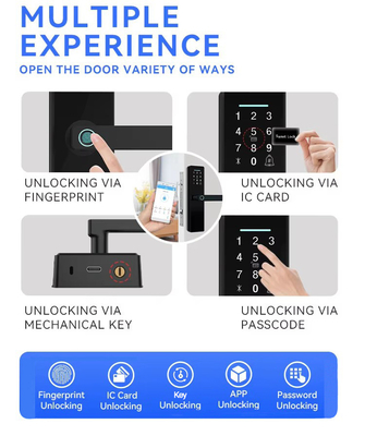 Glomarket Smart Cerradura Fechadura Ψηφιακό Tuya Ttlock Κλειδί RFID κάρτα κωδικός πρόσβασης δακτυλικά αποτυπώματα Smart Door Lock