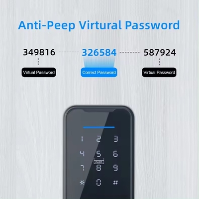 Glomarket Wifi Tuya έξυπνη κλειδαριά πόρτας αλουμινίου δακτυλικών αποτυπωμάτων κωδικός πρόσβασης κάρτα κλειδί ξεκλειδώσει βιομετρική ψηφιακή έξυπνη κλειδαριά