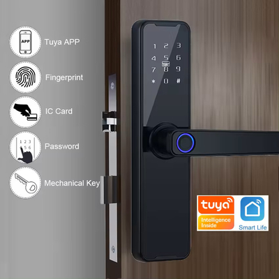 Glomarket Wifi Tuya έξυπνη κλειδαριά πόρτας αλουμινίου δακτυλικών αποτυπωμάτων κωδικός πρόσβασης κάρτα κλειδί ξεκλειδώσει βιομετρική ψηφιακή έξυπνη κλειδαριά