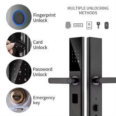 Glomarket Tuya Smart WiFi Ψηφιακός κωδικός κλειδαριού πόρτας RFID IC κάρτα Ηλεκτρονική εφαρμογή κινητού τηλεφώνου Ανοίξτε βιομετρικό δακτυλικό αποτύπωμα έξυπνο κλειδί