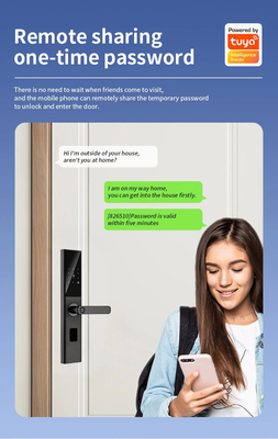 Glomarket Tuya Smart WiFi Ψηφιακός κωδικός κλειδαριού πόρτας RFID IC κάρτα Ηλεκτρονική εφαρμογή κινητού τηλεφώνου Ανοίξτε βιομετρικό δακτυλικό αποτύπωμα έξυπνο κλειδί