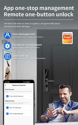 Glomarket Tuya Smart WiFi Ψηφιακός κωδικός κλειδαριού πόρτας RFID IC κάρτα Ηλεκτρονική εφαρμογή κινητού τηλεφώνου Ανοίξτε βιομετρικό δακτυλικό αποτύπωμα έξυπνο κλειδί