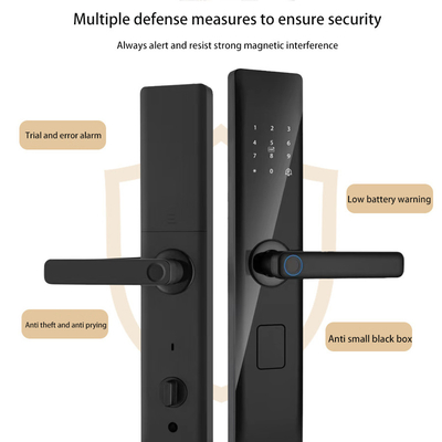 Glomarket Tuya Smart Security Ψηφιακή κλειδαριά πόρτας Βιομετρικό χερούλι δακτυλικών αποτυπωμάτων έξυπνη κλειδαριά ξενοδοχείο διαμέρισμα δωμάτιο κλειδαριά εργοστασιακή τιμή