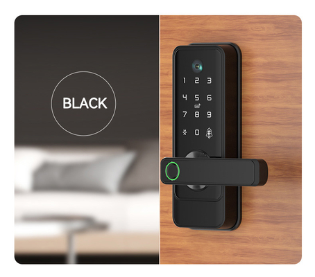 Glomarket Tuya Wifi Keyless Deadbolt Lock Serraduras Ηλεκτρική λαβή Εμπροσθια κλειδαριά με πληκτρολόγιο έξυπνο ψηφιακό κλειδί δακτυλικών αποτυπωμάτων