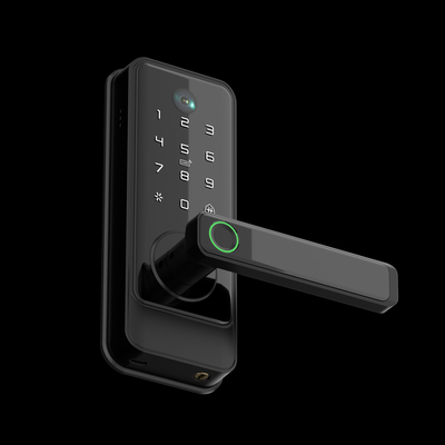 Glomarket Tuya Wifi Keyless Deadbolt Lock Serraduras Ηλεκτρική λαβή Εμπροσθια κλειδαριά με πληκτρολόγιο έξυπνο ψηφιακό κλειδί δακτυλικών αποτυπωμάτων