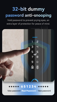 Glomarket Ασφάλεια Cerradura Intelligente Ασφάλεια Σπίτι Αυτοματοποιημένο Ηλεκτρικό Wifi Ακτινογραφία Ψηφιακό Tuya έξυπνο κλειδί πόρτας