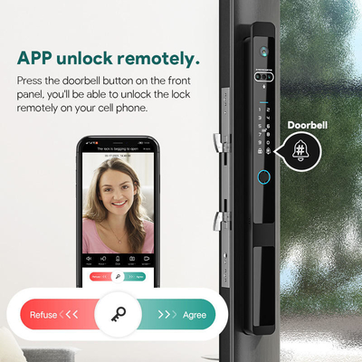 Glomarket Tuya 3d Face Cerradura Intelligente Αυτοματοποιημένη Ηλεκτρική Κάμερα Wifi Ακτινοτυπία Ψηφιακό έξυπνο κλειδί πόρτας