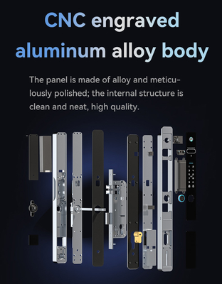 Glomarket Tuya 3d Face Cerradura Intelligente Αυτοματοποιημένη Ηλεκτρική Κάμερα Wifi Ακτινοτυπία Ψηφιακό έξυπνο κλειδί πόρτας
