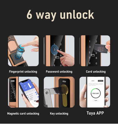 Glomarket Courtyard Villa Gate Lock Υψηλής Ασφάλειας Αδιάβροχο Διανοητικό Διπλό Ακτινογραφικό Password Smart Lock