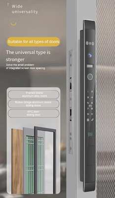 Glomarket Αυτοματοποιημένη 3D Smart Face Lock με κάμερα ασφαλείας Βιομετρικά δακτυλικά αποτυπώματα Στρώσιμη πόρτα Tuya Smart Door Lock