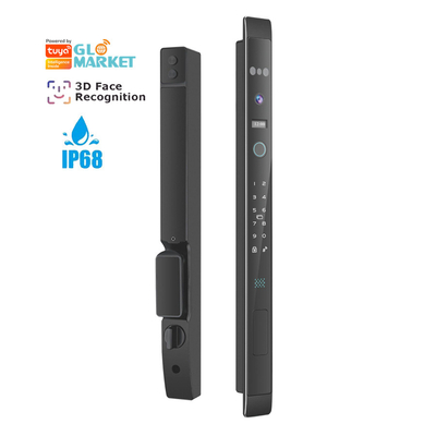 Glomarket Αυτοματοποιημένη 3D Smart Face Lock με κάμερα ασφαλείας Βιομετρικά δακτυλικά αποτυπώματα Στρώσιμη πόρτα Tuya Smart Door Lock