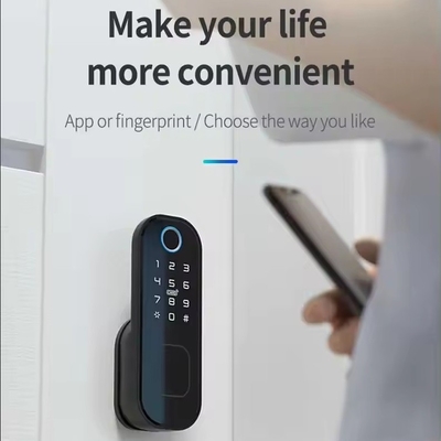 Glomarket Smart Home Ανερόφρονη έξυπνη ηλεκτρική κλειδαριά με Tuya APP Control WIFI Εξωτερική πύλη πόρτας δακτυλικών αποτυπωμάτων έξυπνη κλειδαριά