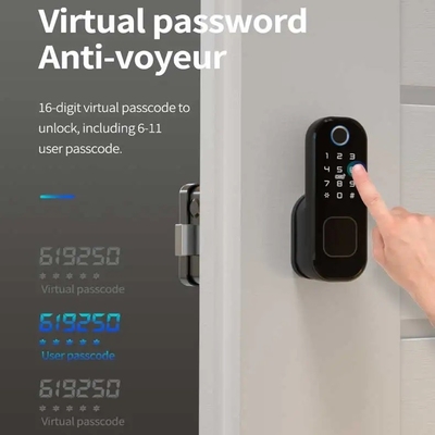 Glomarket Smart Home Ανερόφρονη έξυπνη ηλεκτρική κλειδαριά με Tuya APP Control WIFI Εξωτερική πύλη πόρτας δακτυλικών αποτυπωμάτων έξυπνη κλειδαριά