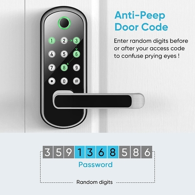 Glomarket Smart Home Ασφάλεια ψηφιακή κλειδαριά Tuya Wifi Keyless δακτυλικά αποτυπώματα Βιομετρική έξυπνη κλειδαριά πόρτας