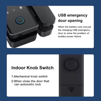 Glomarket Tuya Smart Glass Door Lock Βιομετρικό δακτυλικό αποτύπωμα BLE Smart Electronic Lock Για γραφείο