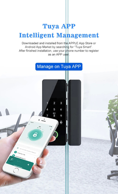 Glomarket Tuya Smart Glass Door Lock Βιομετρικό δακτυλικό αποτύπωμα BLE Smart Electronic Lock Για γραφείο