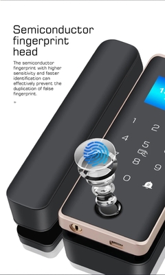 Glomarket Smart Glass Door Lock Wifi Remote Control Tuya app Office Lock Card Ψηφιακό βιομετρικό δακτυλικό αποτύπωμα Πύλη κλειδαριά