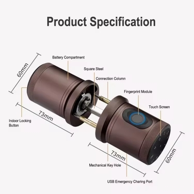 Glomarket Νέο στυλ Tuya App Control Smart Lock Door Αποτύπωμα δακτύλου Password Σπίτι Ξενοδοχείο Διαμέρισμα Ηλεκτρονικό Smart Door Knob Lock