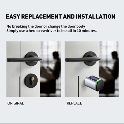 Glomarket Home Smart Door Lock Ttlock Smart Fingerprint Card Key Unlock Ρυθμιζόμενο κύλινδρο Euro Smart Lock Tuya App Πύλη κλειδαριού