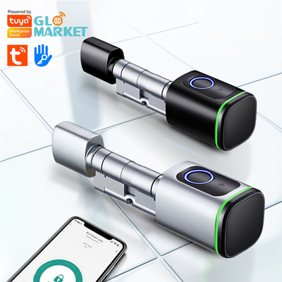 Glomarket Home Smart Door Lock Ttlock Smart Fingerprint Card Key Unlock Ρυθμιζόμενο κύλινδρο Euro Smart Lock Tuya App Πύλη κλειδαριού