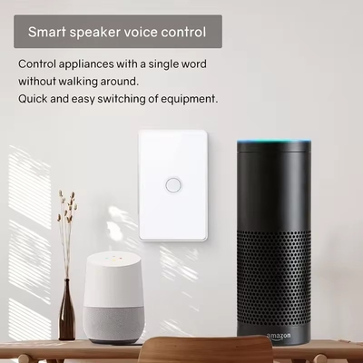 Tuya US Wifi / Zigbee Υπερόχριστο γυαλί Κωνκώδες κουμπί Touch Light Switch 1/2/3/4 Gang Wifi Wall Switch