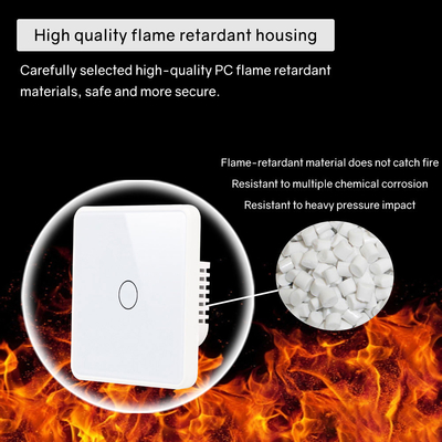 Glomarket Smart ΕΕ/Ηνωμένο Βασίλειο 1-4Gang Wall Switch WIFI/Zigbee Glass Panel Light Switch Tuya Smart Switch με Google Alexa