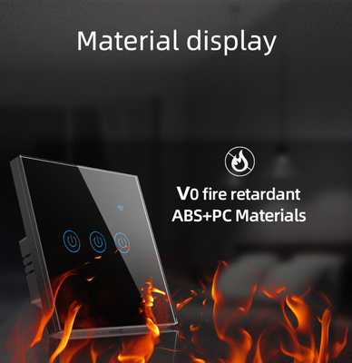 Glomarket EU 1/2/3/4 Gang Tuya Smart Switch Light Alexa Voice Control Touch Glass Wall Ασύρματος WiFi Ηλεκτρικός διακόπτης