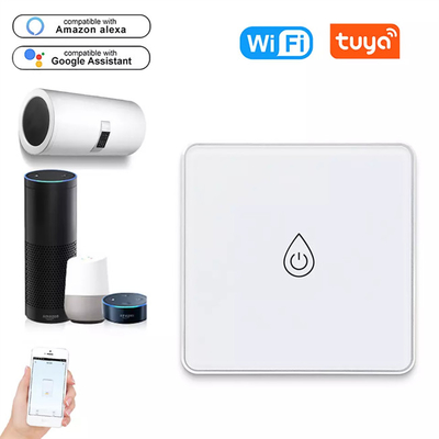 Glomarket Tuya Smart Glass Touch Button Wifi Smart Boiler Switch Alexa Voice Control EU Standard Κλειστή θερμαντήρα νερού