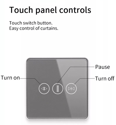 Έξυπνος διακόπτης κουρτίνας Wi-Fi / Zigbee Voice Control Google Assistant Έξυπνος πρότυπος της ΕΕ διακόπτης οθόνης αφής APP Διακόπτης πόρτας γκαράζ