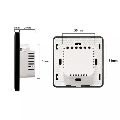 Έξυπνος διακόπτης κουρτίνας Wi-Fi / Zigbee Voice Control Google Assistant Έξυπνος πρότυπος της ΕΕ διακόπτης οθόνης αφής APP Διακόπτης πόρτας γκαράζ