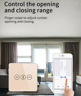 Έξυπνος διακόπτης κουρτίνας Wi-Fi / Zigbee Voice Control Google Assistant Έξυπνος πρότυπος της ΕΕ διακόπτης οθόνης αφής APP Διακόπτης πόρτας γκαράζ