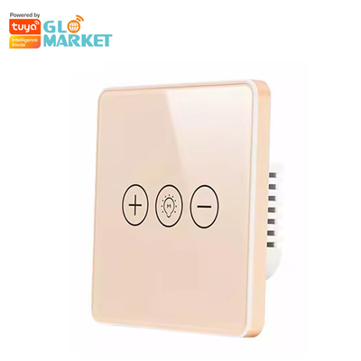 Glomarket Tuya Wifi έξυπνο διακοπτών ασύρματο γυαλιού κρυστάλλου επιτροπής αφής πιό αμυδρό φως WI-Fi διακοπτών τοίχων έξυπνο για το έξυπνο σπίτι
