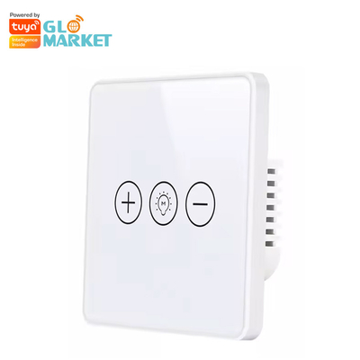 Glomarket Tuya Wifi έξυπνο διακοπτών ασύρματο γυαλιού κρυστάλλου επιτροπής αφής πιό αμυδρό φως WI-Fi διακοπτών τοίχων έξυπνο για το έξυπνο σπίτι