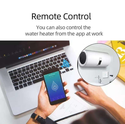 Glomarket Smart Home Απομακρυσμένος φωνητικός έλεγχος Αγγίξτε το πίνακα θερμαντήρα νερού διακόπτης Tuya ασύρματος Wifi καζάνι διακόπτης