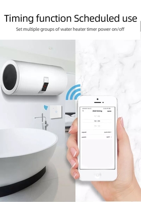 Glomarket Smart Home Απομακρυσμένος φωνητικός έλεγχος Αγγίξτε το πίνακα θερμαντήρα νερού διακόπτης Tuya ασύρματος Wifi καζάνι διακόπτης