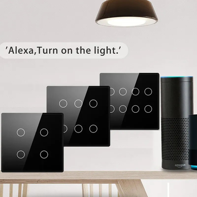 Glomarket Smart Wifi Βραζιλία 118*124 Switch Δουλειά με Google Alexa Βοηθός Tuya Smart Light Switch για το σπίτι