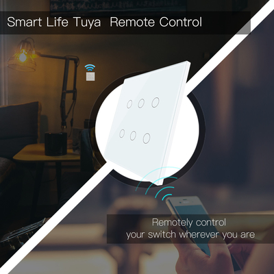 Glomarket Smart Wifi Βραζιλία 118*124 Switch Δουλειά με Google Alexa Βοηθός Tuya Smart Light Switch για το σπίτι