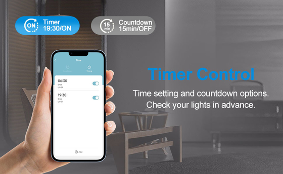 Glomarket Tuya Wifi Smart Wall Light Switch 1/2/3 Gang Support Voice/app/touch Control με οθόνη εμφάνισης θερμοκρασίας