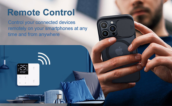 Glomarket Tuya Wifi Smart Wall Light Switch 1/2/3 Gang Support Voice/app/touch Control με οθόνη εμφάνισης θερμοκρασίας